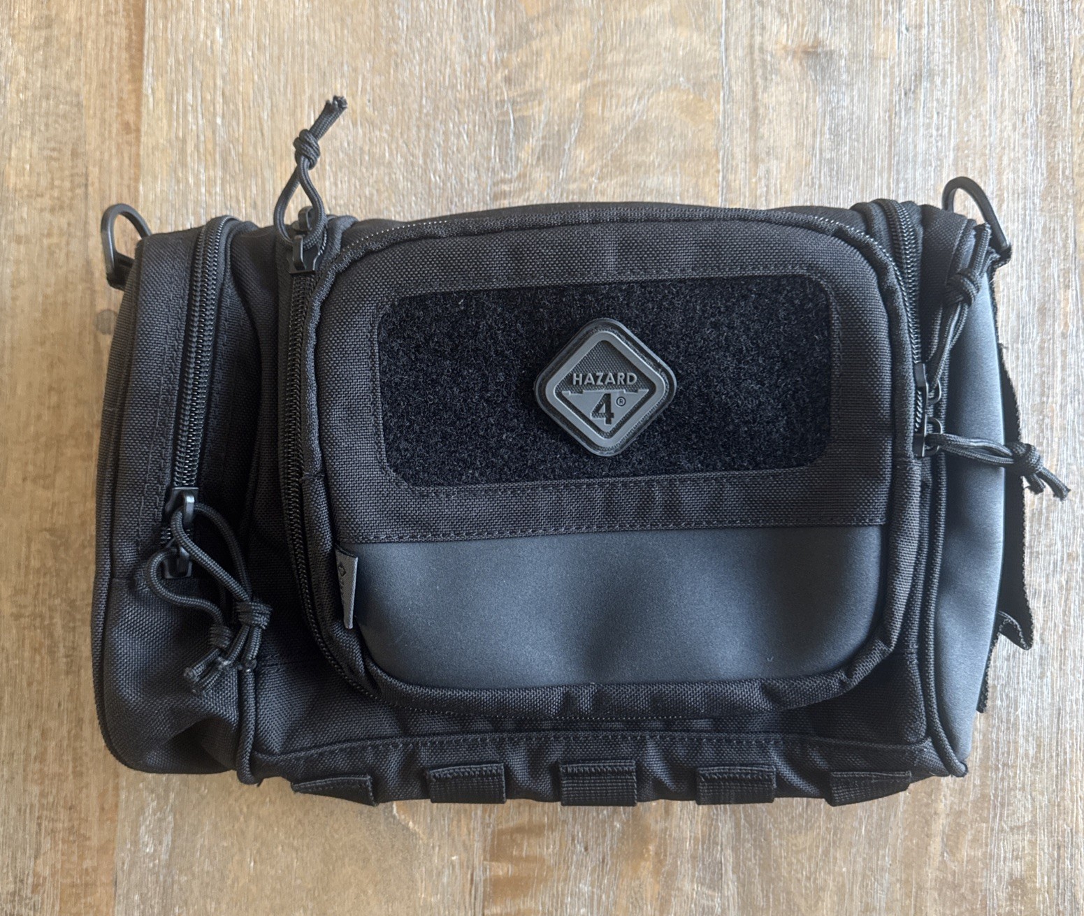 Hazard 4 Reveille Rugged Oversized Toiletry Kit Mens Military Compact Bag Black