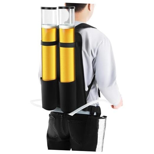 Dual Tank Double Drink Dispenser,Beverage Dispenser Backpack Beer liquid Shot