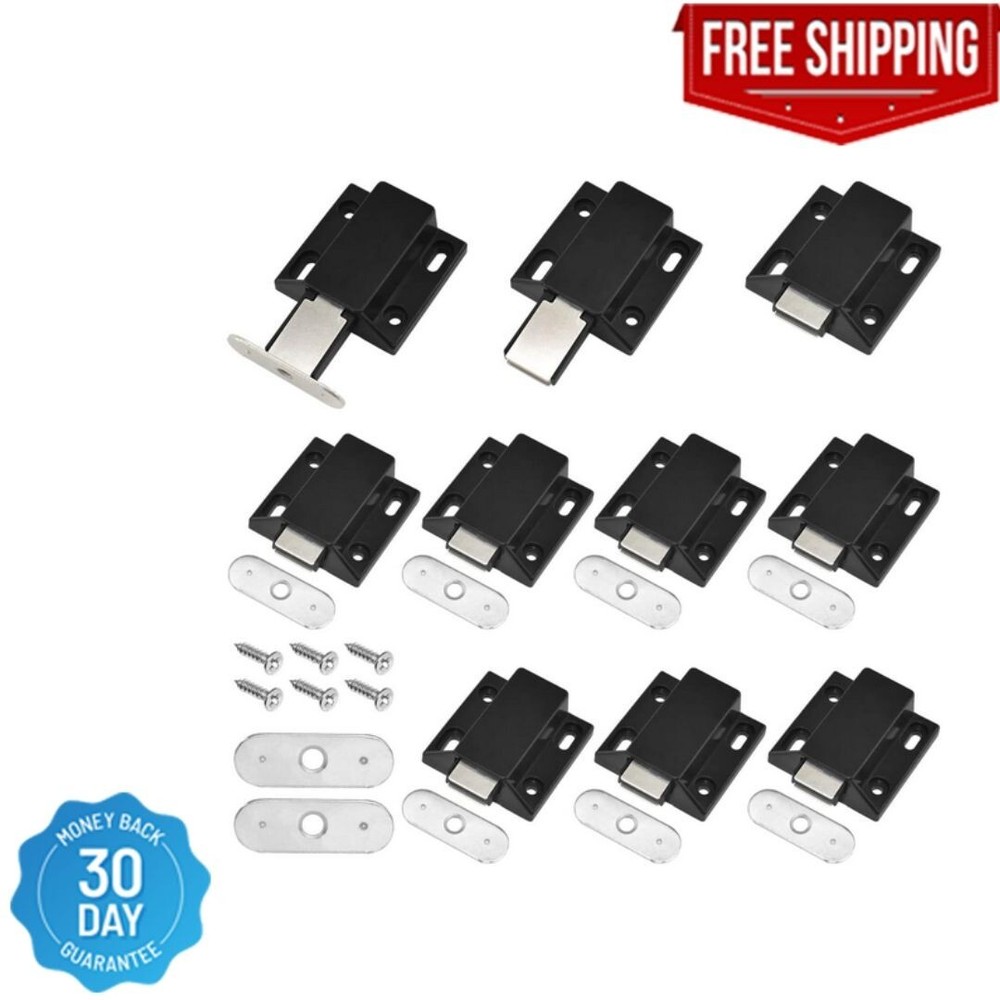 10 Pack Magnetic Push Latch Catch Push to Open Latch Pressure Touch Release C...