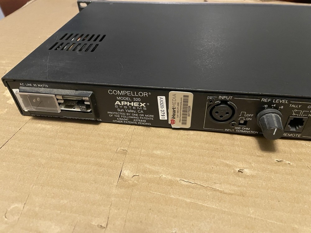 Aphex 320 Compellor Compressor/Limiter/Leveler - Good ! - ProSoundUniverse.