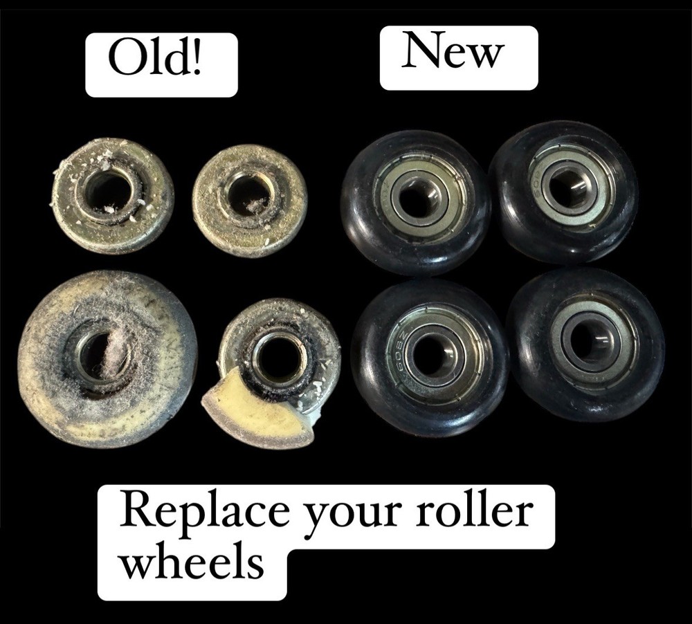 Aero Pilates Reformer  4 Replacement Roller Wheels.