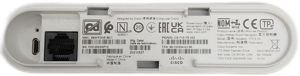 Cisco TelePresence Precision 60 Camera - TTC8-07