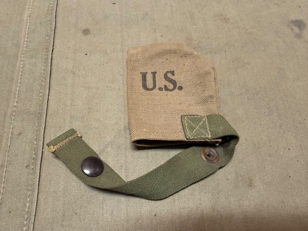 ORIGINAL WWII US ARMY 1942 M1 GARAND CARBINE RIFLE MUZZLE COVER-OD#3