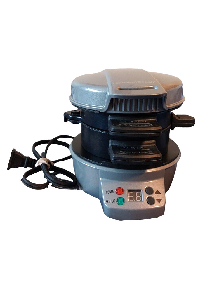 Hamilton Beach Breakfast Sandwich Maker & Dash Mini Waffle Maker Combo