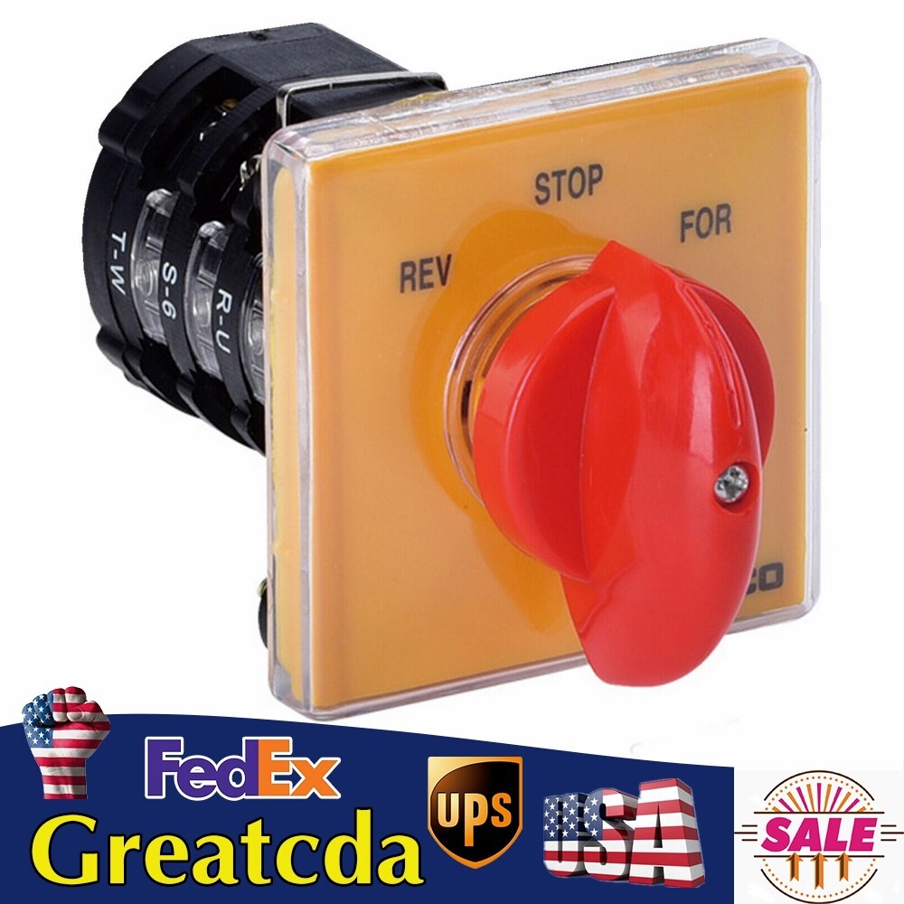 Forward Reverse 3 Phase Motor Mill Switch Bridgeport Milling Machine Switch USA