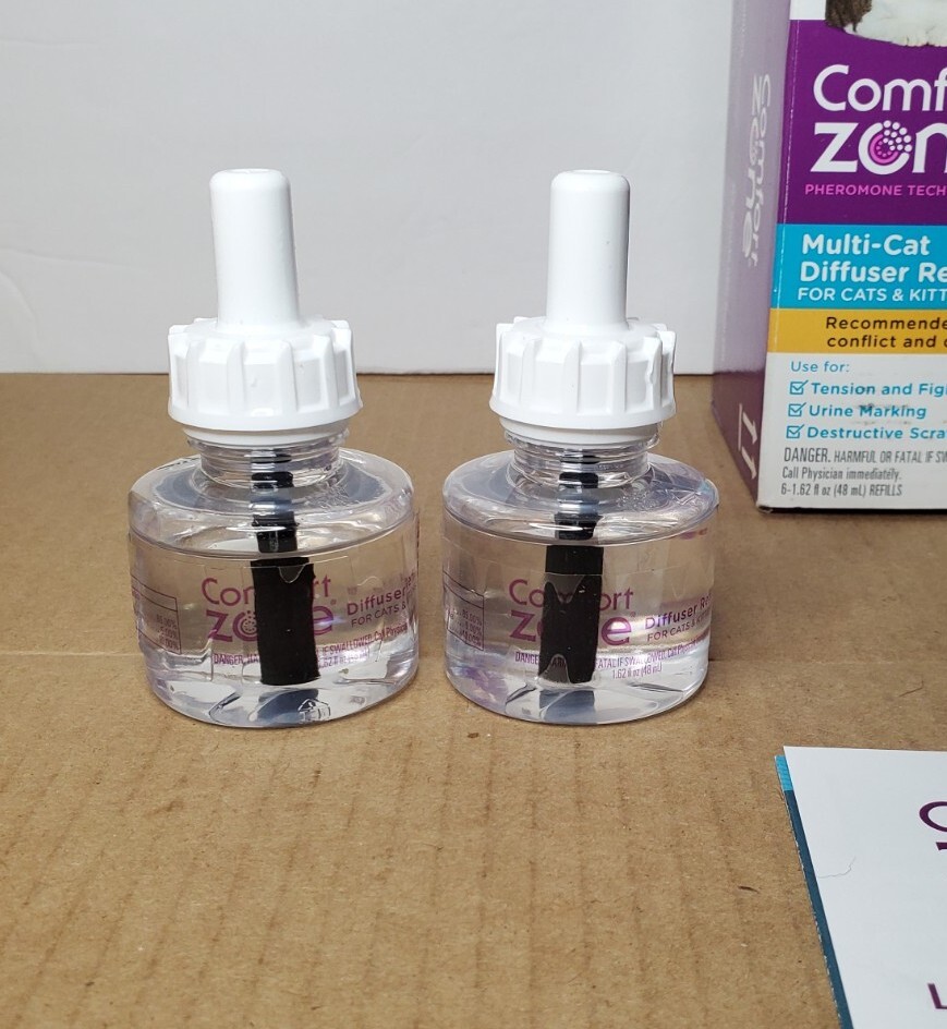 Comfort Zone MultiCat Calming Diffuser Refill for Cat Calming - 4 Pack (READ!)
