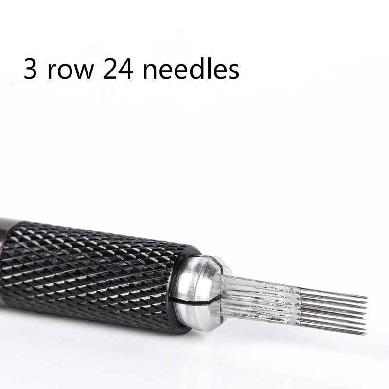 2 Row 3Rows Microblading Tattoo Needle Permanent Makeup Sterilized Tebori Blades