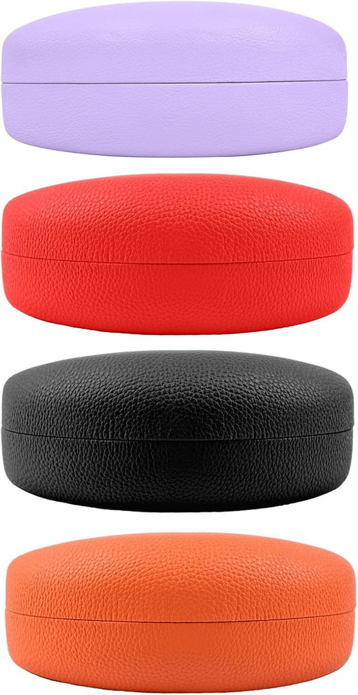 4 PACK Extra Large Hard Shell Eyeglasses Case, Protective Case For Eyeglasses an