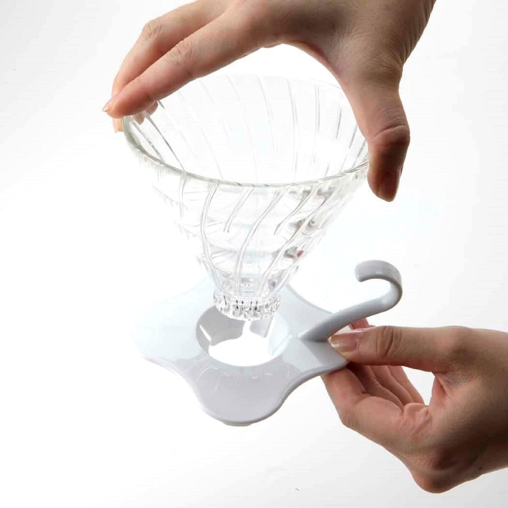 Glass coffee filter, model 02, black