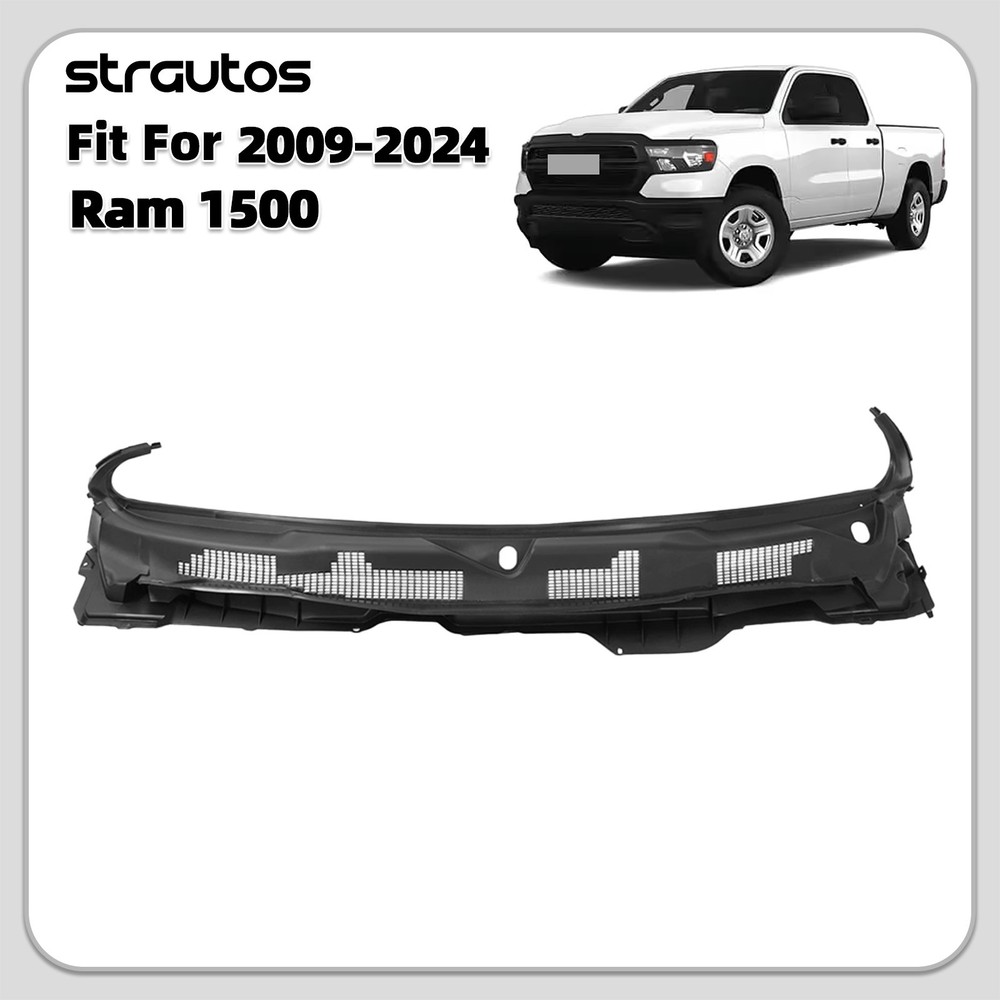 Front Grille Wiper Cowl Windshield Panel For 2009-2024 Dodge Ram 1500 2500 3500
