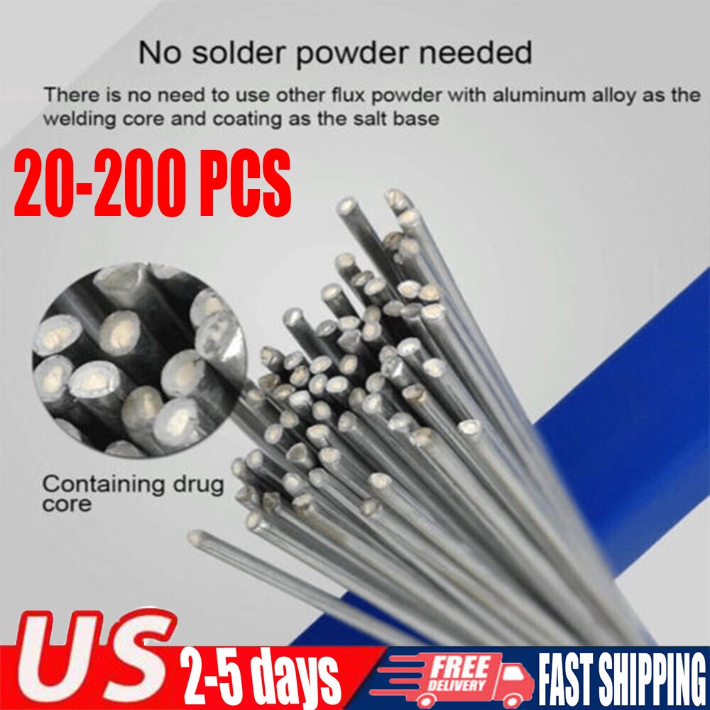 500PCS Easy Melt Welding Rods Low Temperature Aluminum Wire Brazing 1.6mm*500mm