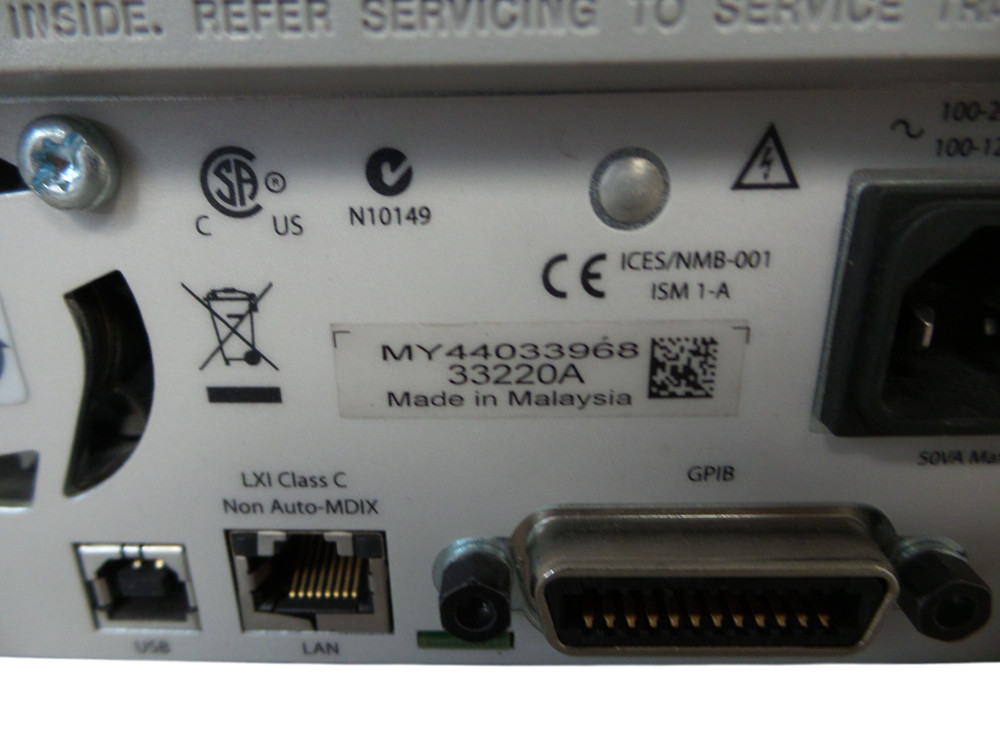 Agilent 33220A 20MHz Function / Arbitrary Waveform Generator - Free Shipping