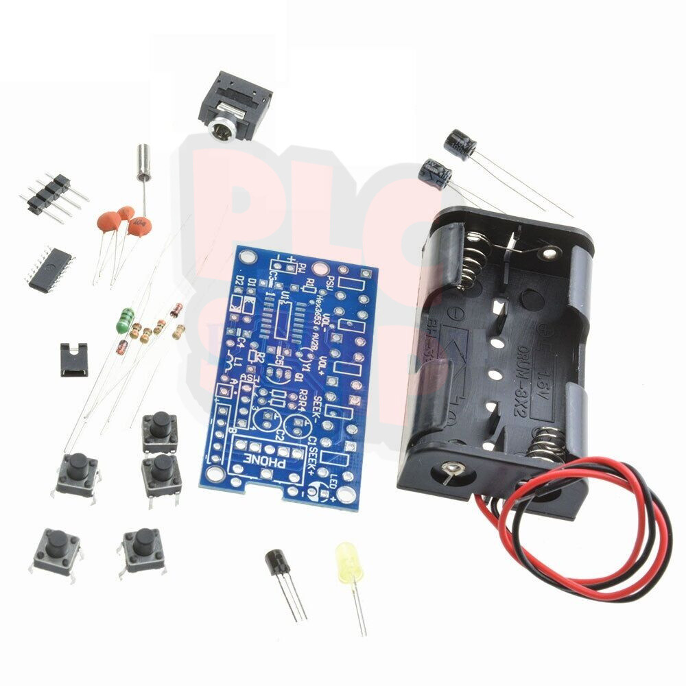 Wireless Stereo FM Radio Receiver Module PCB DIY Electronic Kits 76MHz-108MHz M