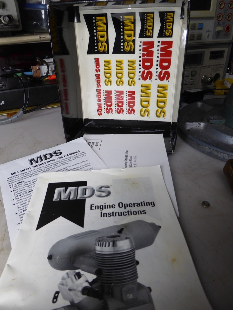 MDS 18 Pro Series RC Engine with muffler,box & paperwork