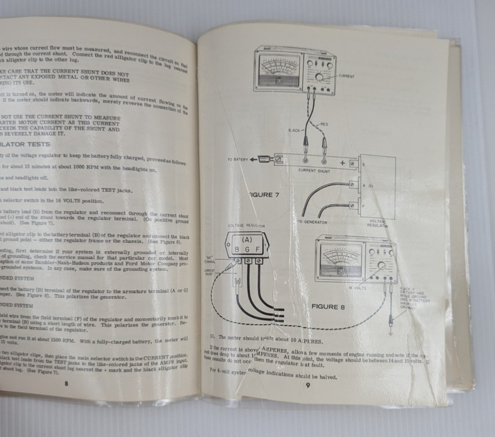 EICO Model 888 Auto Analyzer Engine Analyzer Meter Manual Untested As Is