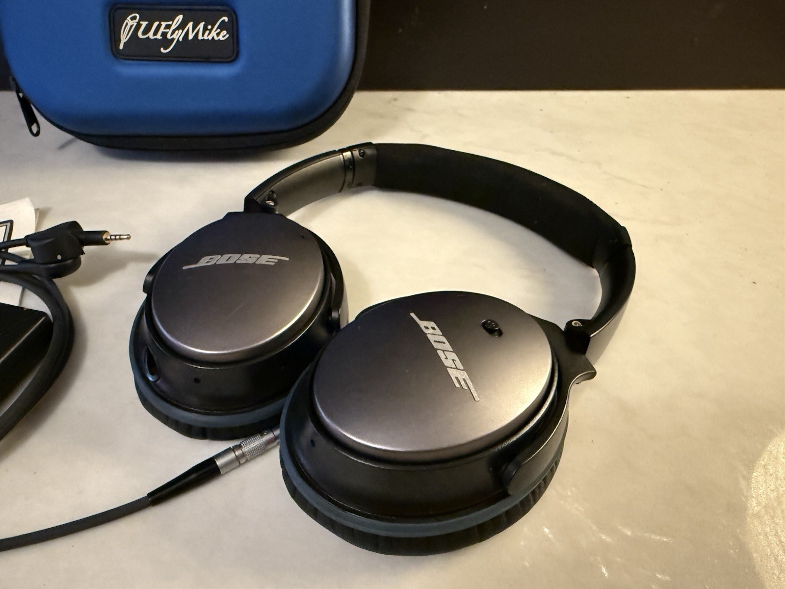 U Fly Mike Aviation Microphone With Bose QC25 Headset