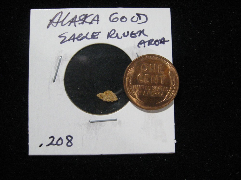 ALASKA GOLD NUGGETS EAGLE RIVER  .208 GRAM