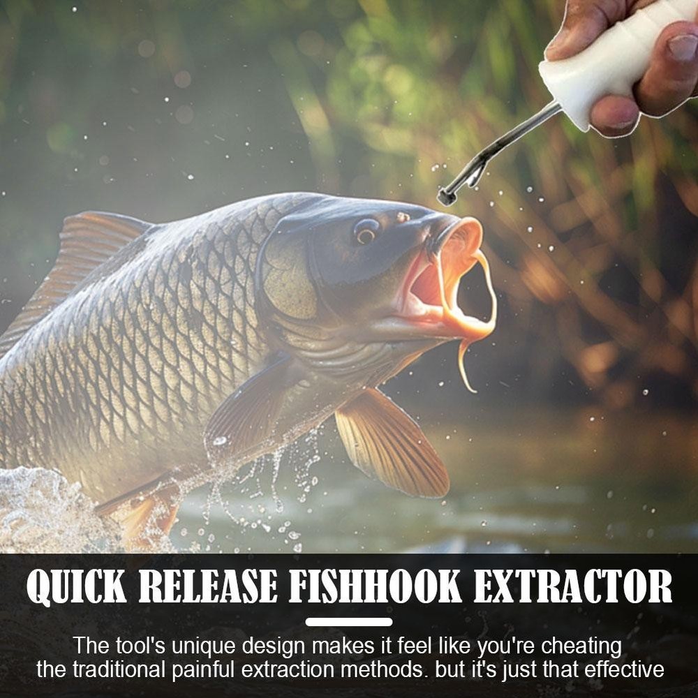 3x Quick Release Fish Hook Extractor Fish Hook Remover Fishing Hook Removal Tool