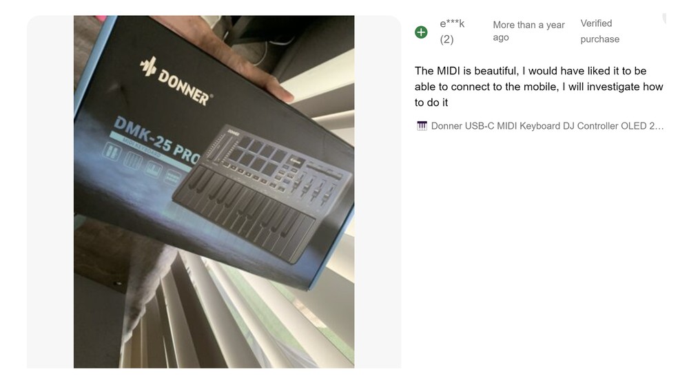 🎹 Donner USB-C MIDI Keyboard DJ Controller OLED 25 Key 8 Drum Pads Touch Bar