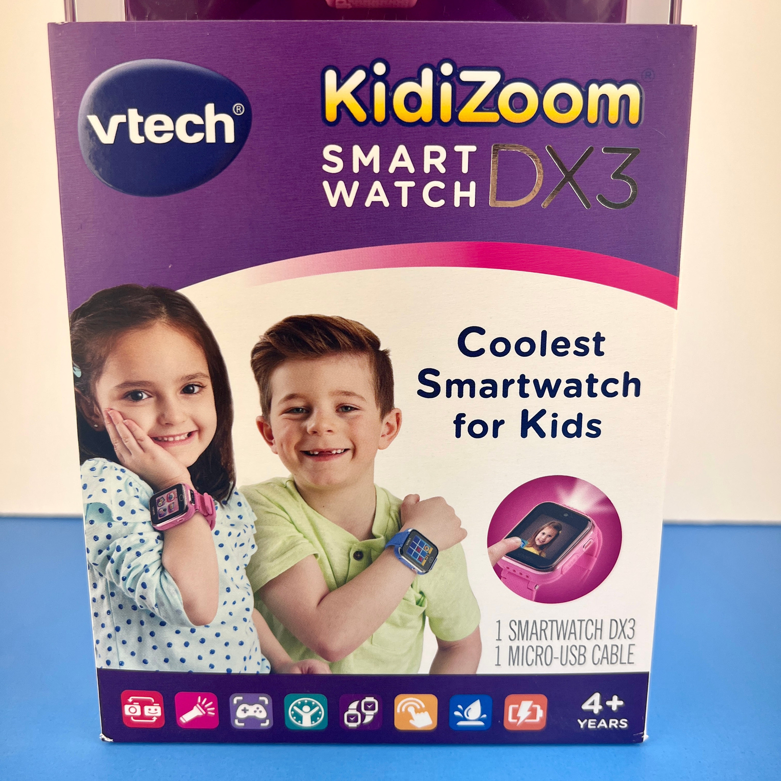 New Vtech Kidizoom Smart Watch DX3 Smartwatch for Kids Touch Screen Pink Free SH