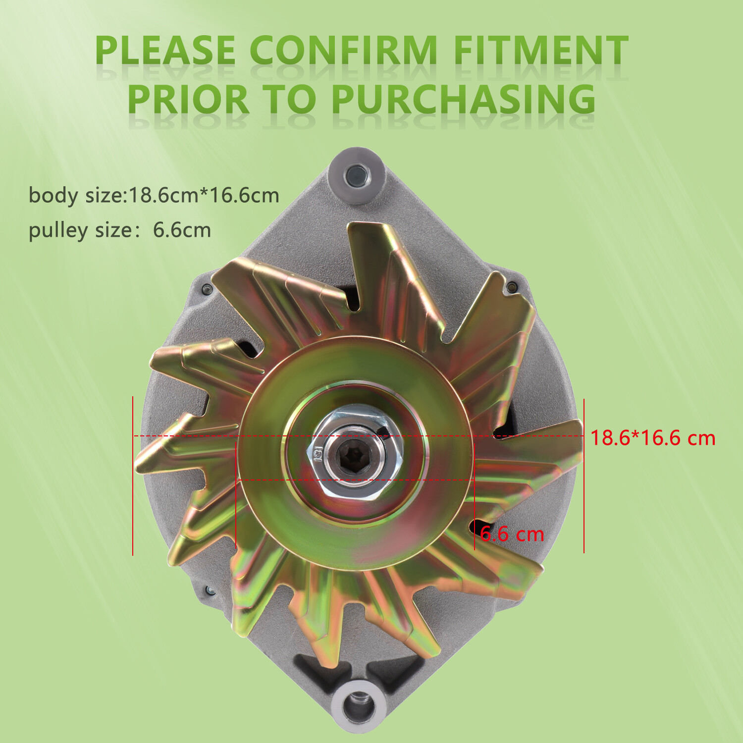 Alternator fits High Output 105Amp 1-Wire 10SI Self-exciting SBC BBC GM ADR0151