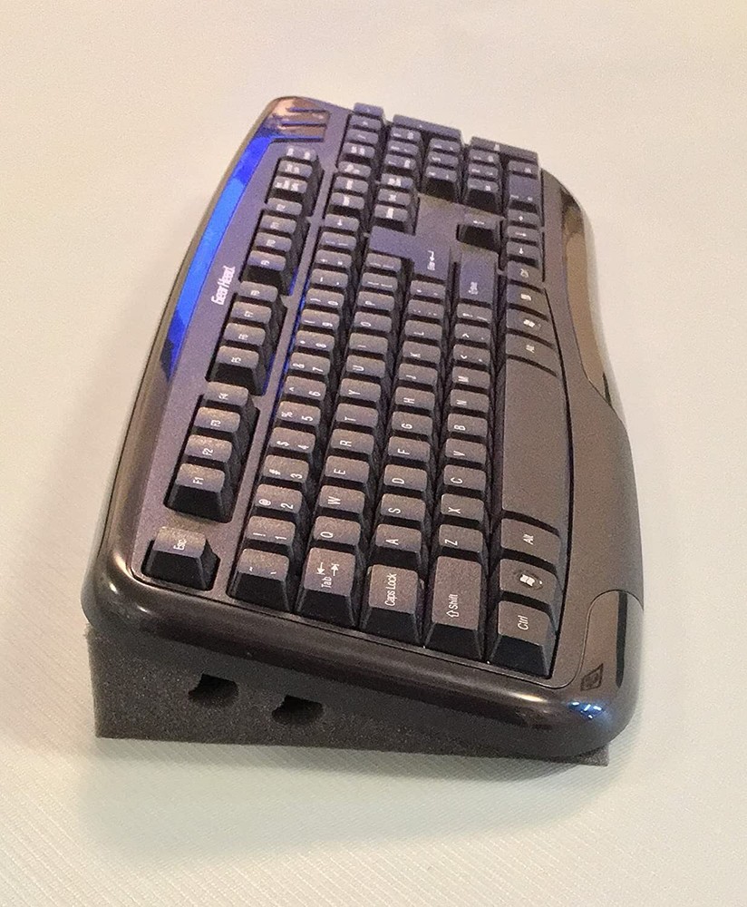 Keyboard Wedge - Dr. Handy's computer keyboard's Best Ergonomic Angle