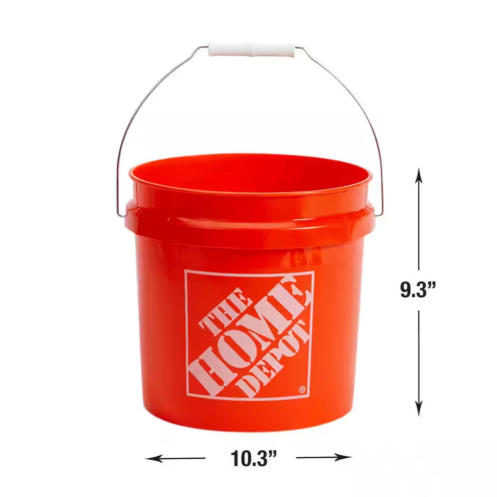 2 Gal. Orange Paint Bucket