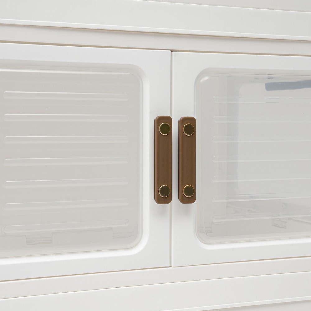 Plastic Collapsible Storage Bins with Lids & Wheels Stackable Closet Organizers