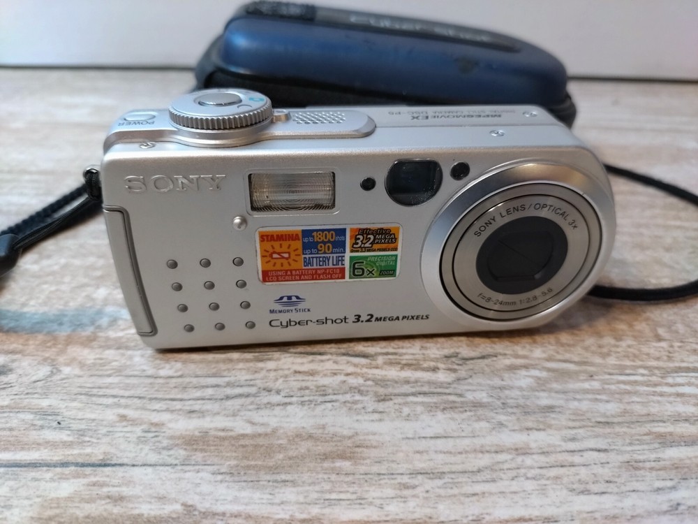 Sony Cyber-Shot DSC-P5 3.2MP Digital Camera - Silver Untested