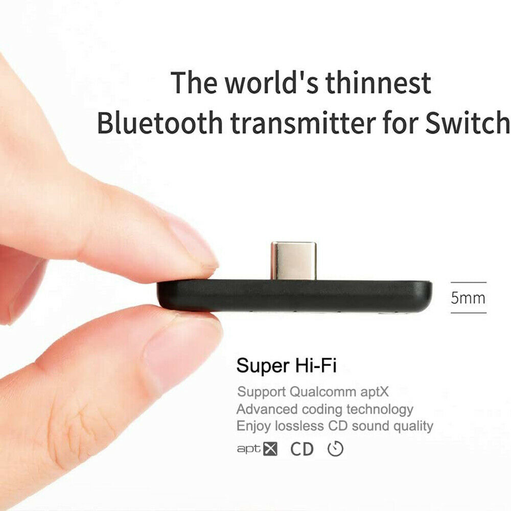 GULIkit Route Air bluetooth Adapter Audio Transmitter Type-C For Nintendo Switch