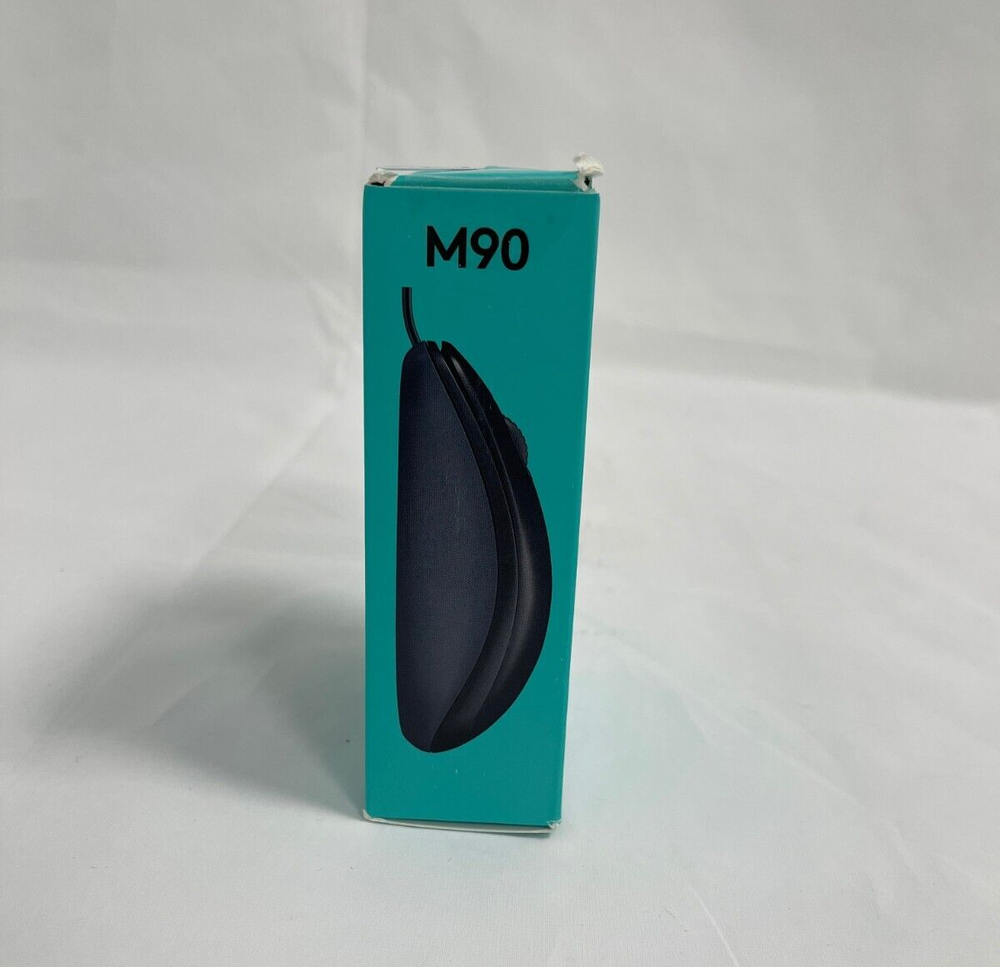 Logitech M90 Wired Mouse Black (910-001970) - NEW