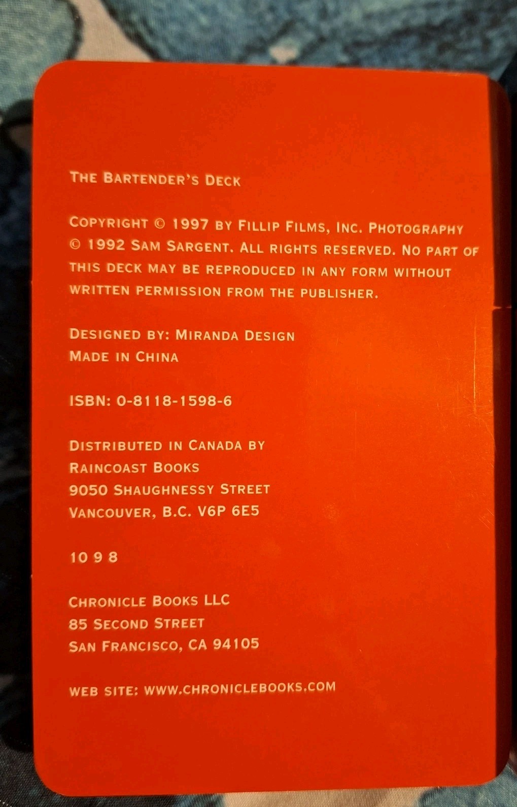 Vtg "THE BARTENDER'S DECK" Cocktail Guide Recipe Cards 50 in deck FREE SHIPPING