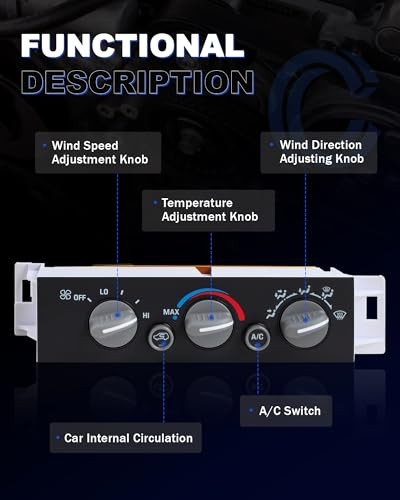 New Upgrade Climate Control Module A/C Heater Air Conditioning Panel 599-007