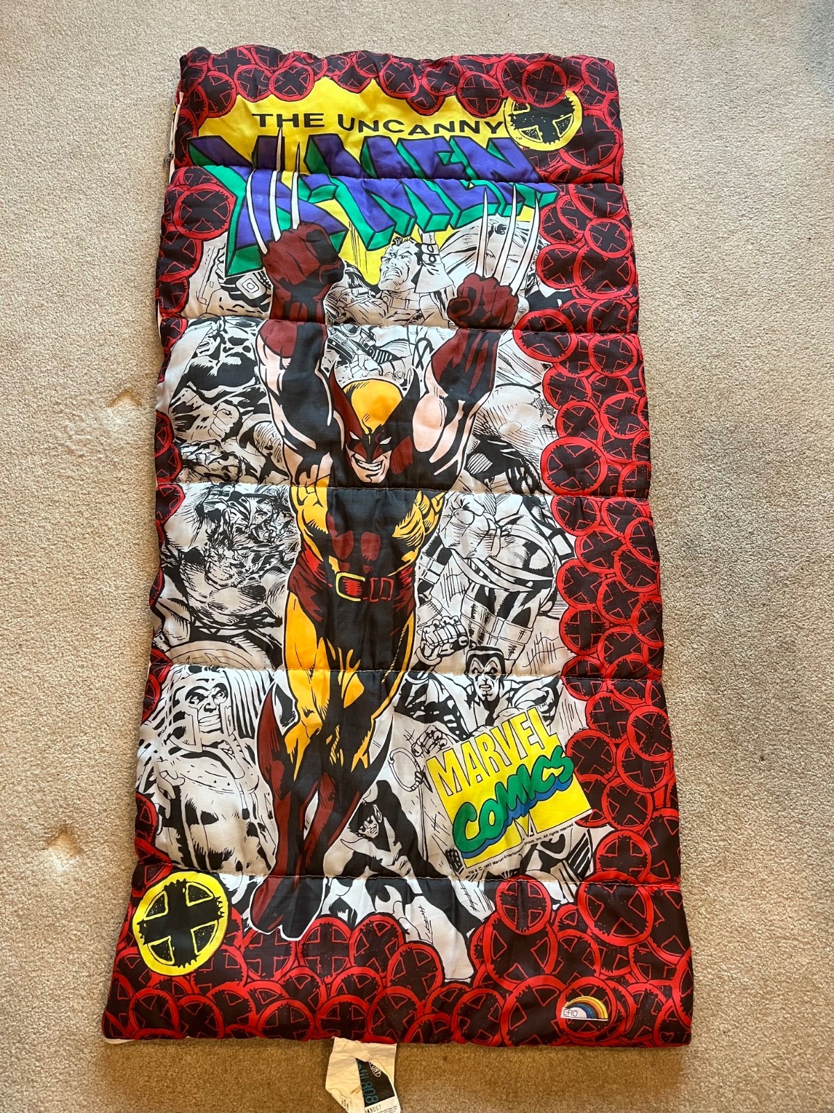 Rare Vintage The Uncanny X-Men Marvel Youth Sleeping Bag