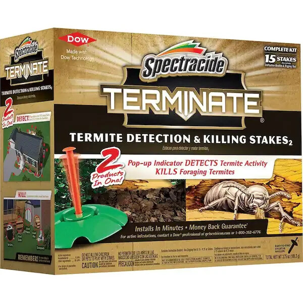 Spectracide Terminate Termite Detection + Killing Stakes Ready-to-Use (15-Count)