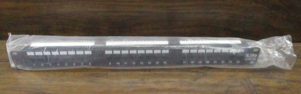 OPEN BOX Navilite Cat.5e Patch Panel 24 Ports Black Unshielded