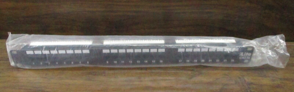 OPEN BOX Navilite Cat.5e Patch Panel 24 Ports Black Unshielded