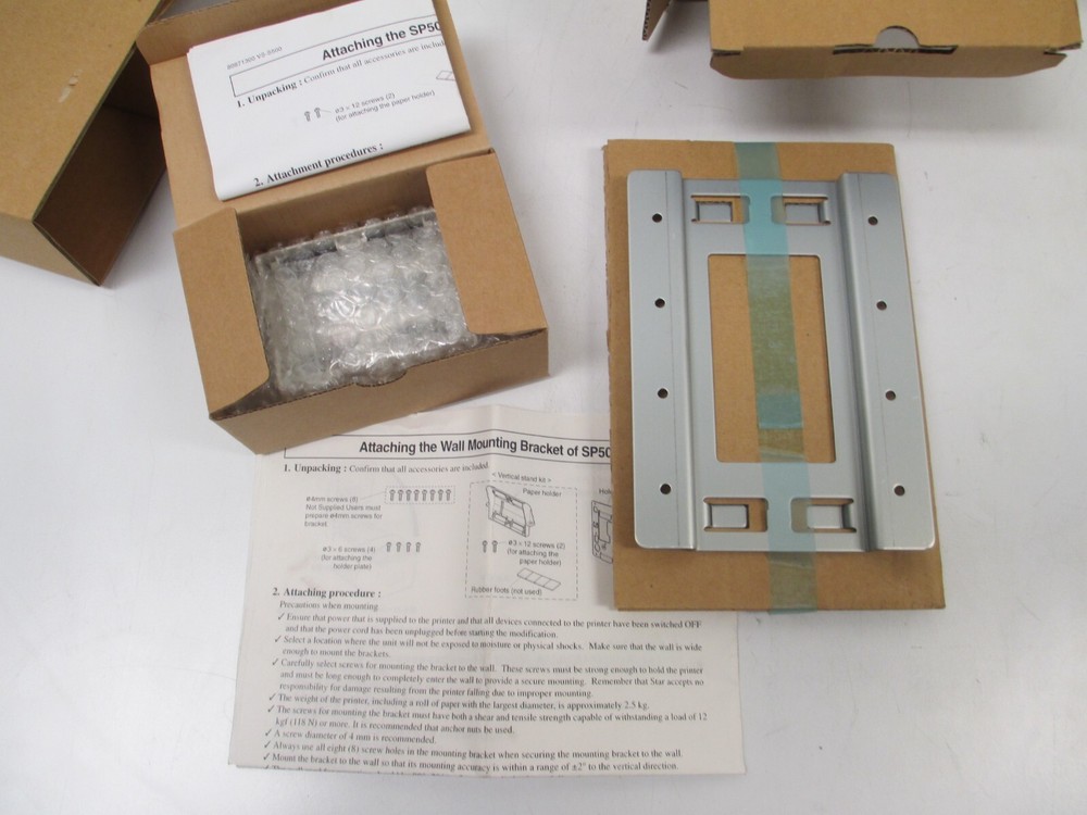 Wall Mount Bracket Kit 39590200 for Star Micronics SP500
