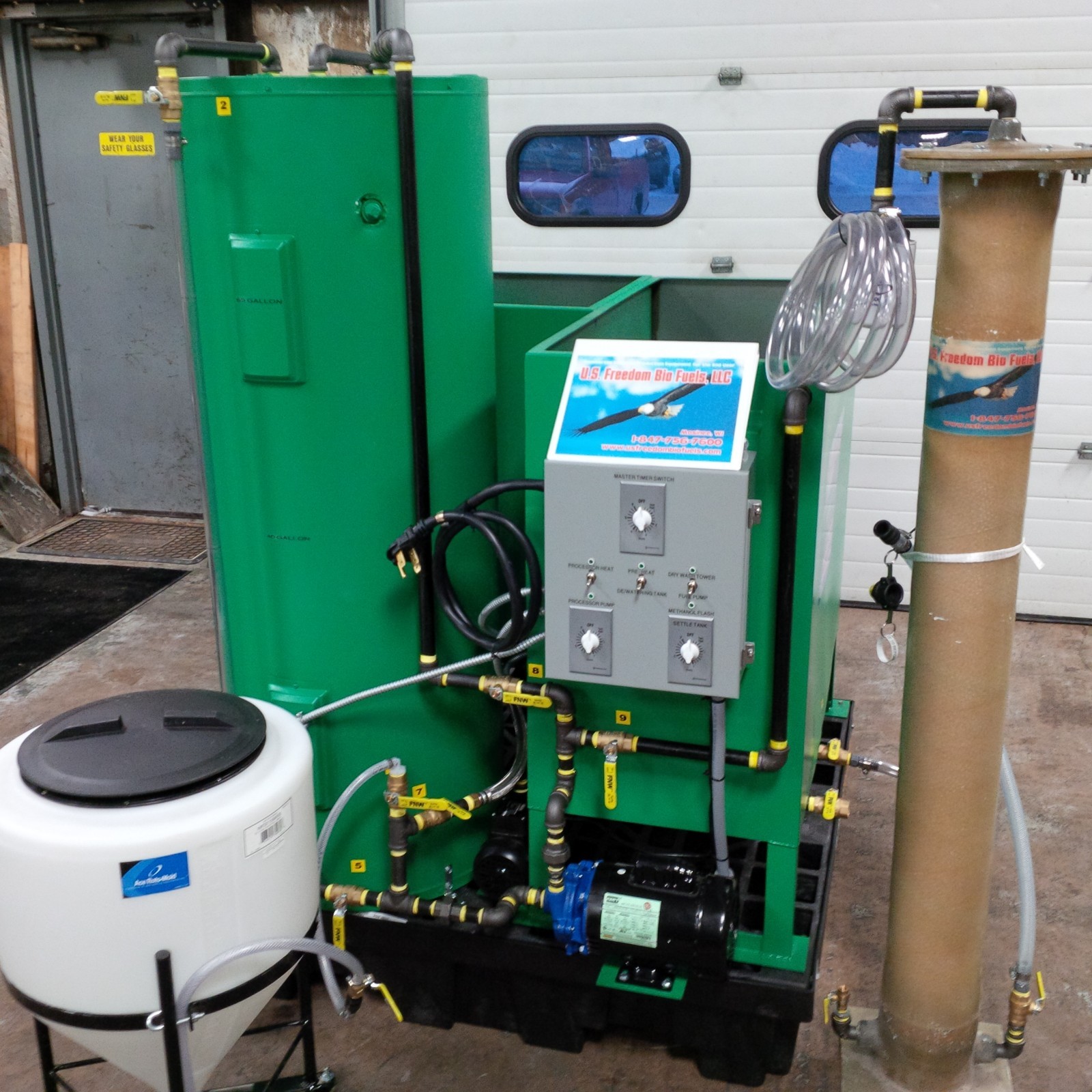 Commercial Biodiesel Processor W/ Dry Wash Technology By U.S. Freedom Bio Fuels