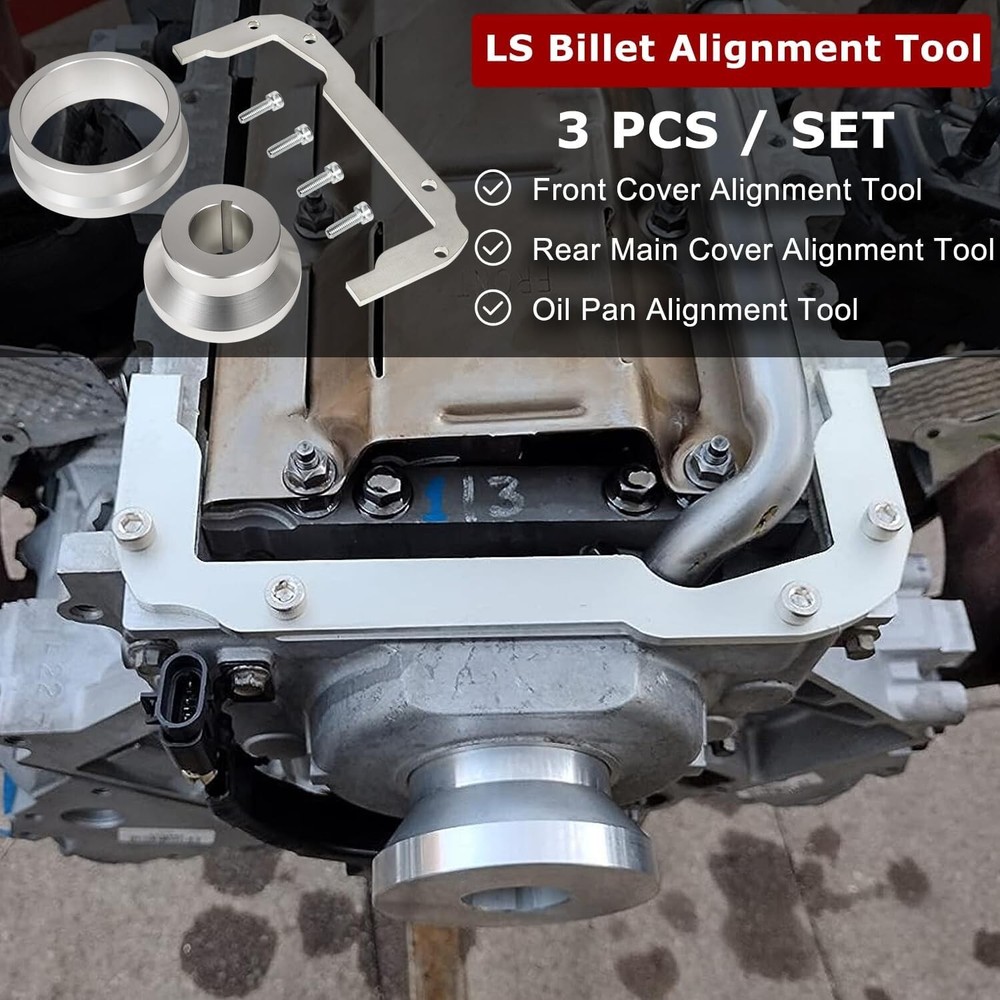 LS Front Rear Cover Alignment Tool & Oil Pan Alignment Tool Kit For LS1 LS2 LS3
