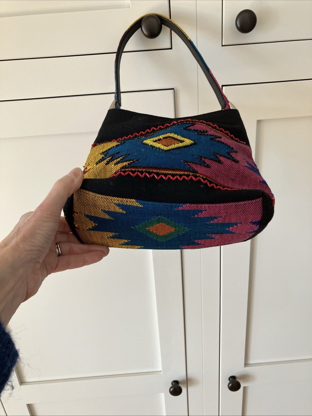Isabella Fiore Purse, Beaded, Southwestern, Navajo, Aztec, Tapestry