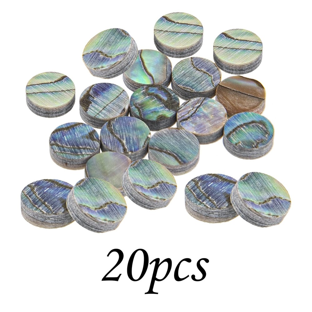 40Pcs Abalone Inlay Dots & Abalone Shell Binding Purfling Strips Compatible w...