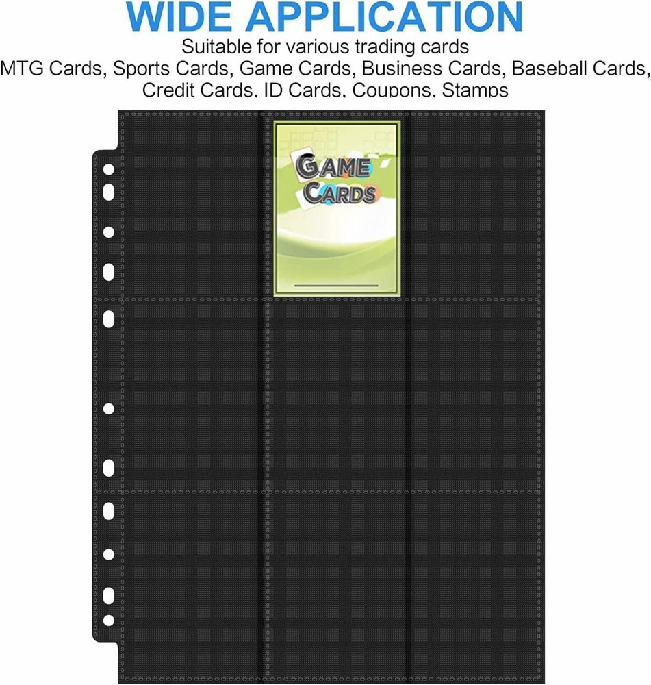 Trading Card Binder Pages