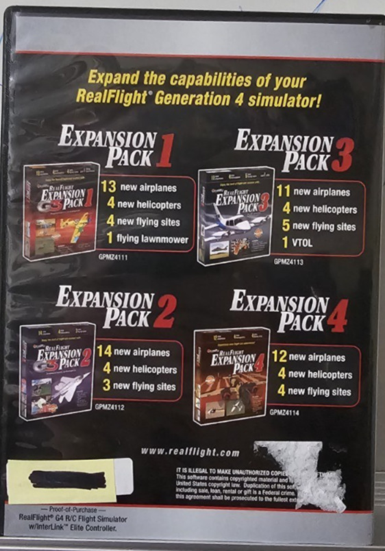 Great Planes Real Flight G4 R/C Flight Simulator PC Software 4-Disc with Code