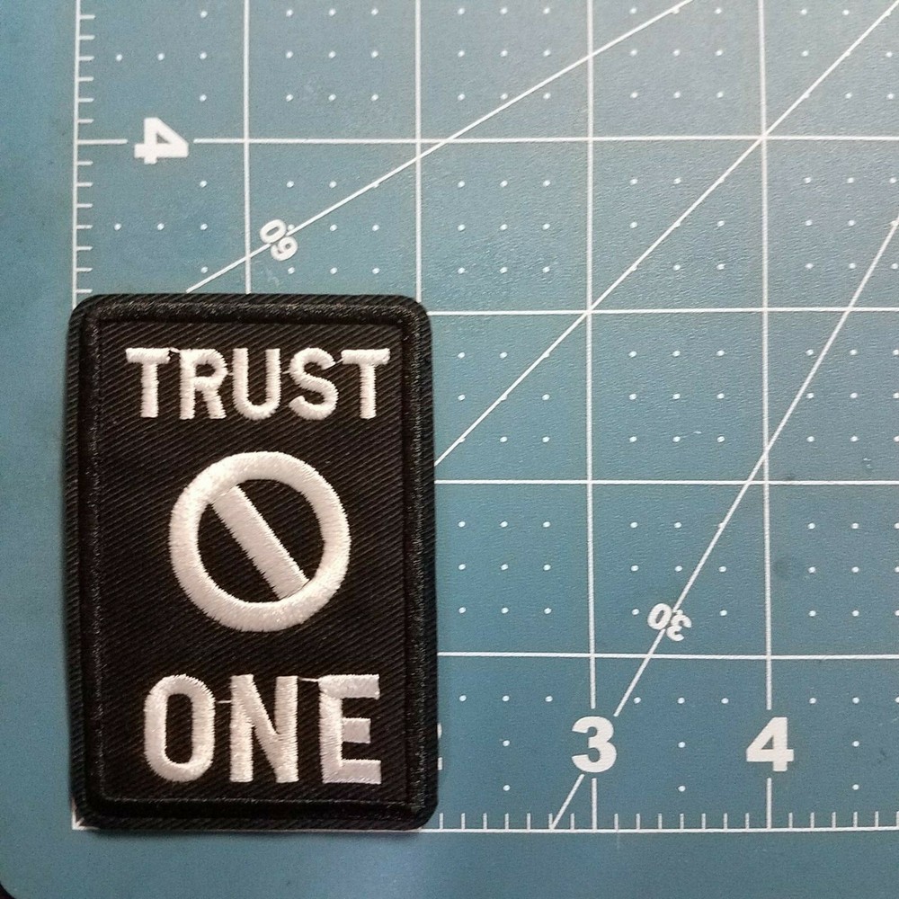 X files Trust No One Patch 3 inches tall