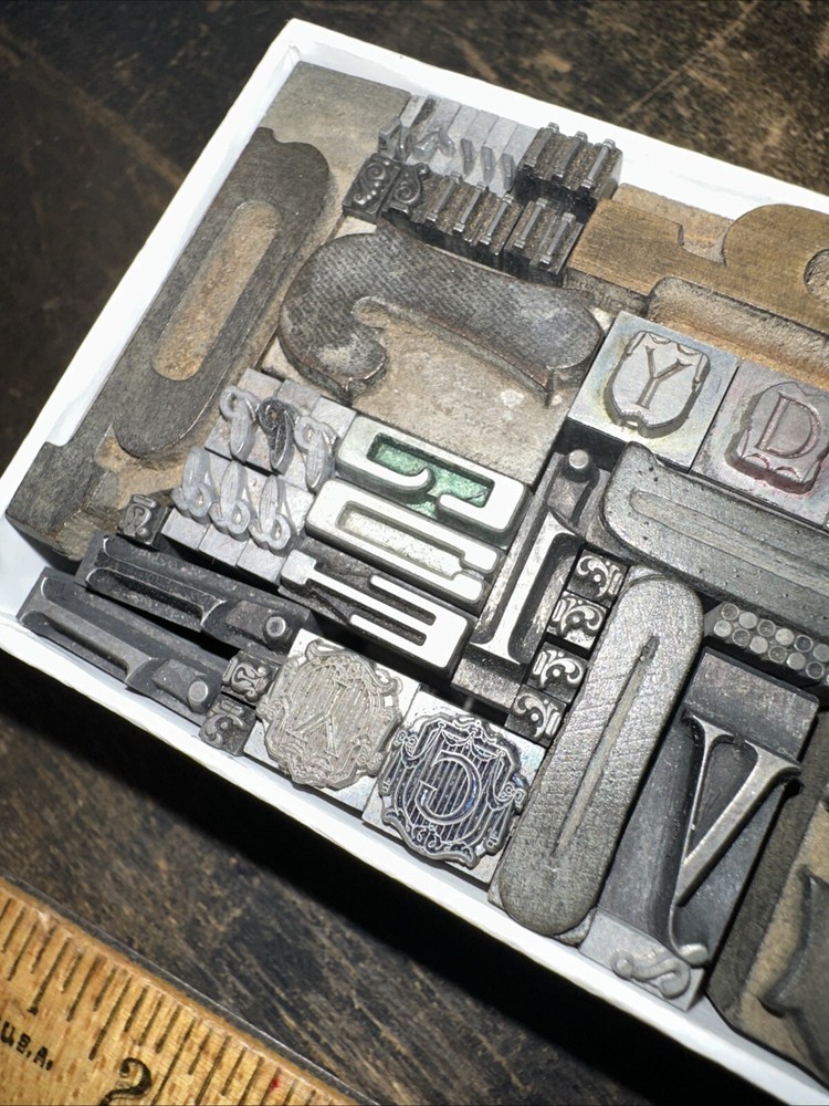 Printing Blocks “ Ornamental Borders Dingbats” Variety #LA