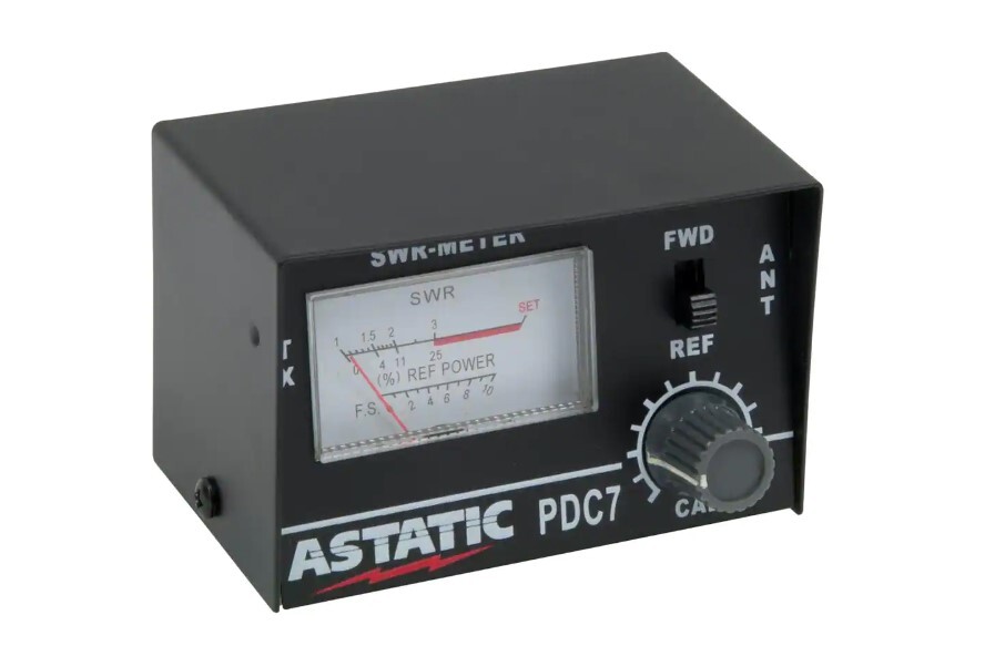 Astatic PDC7  302-01768 Compact 3-Function SWR Test meter  Black Brand NEW