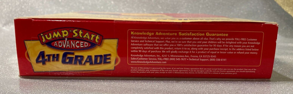 NEW! Jump Start Advanced 4th Grade Windows & Macintosh CD-ROM/Sealed box