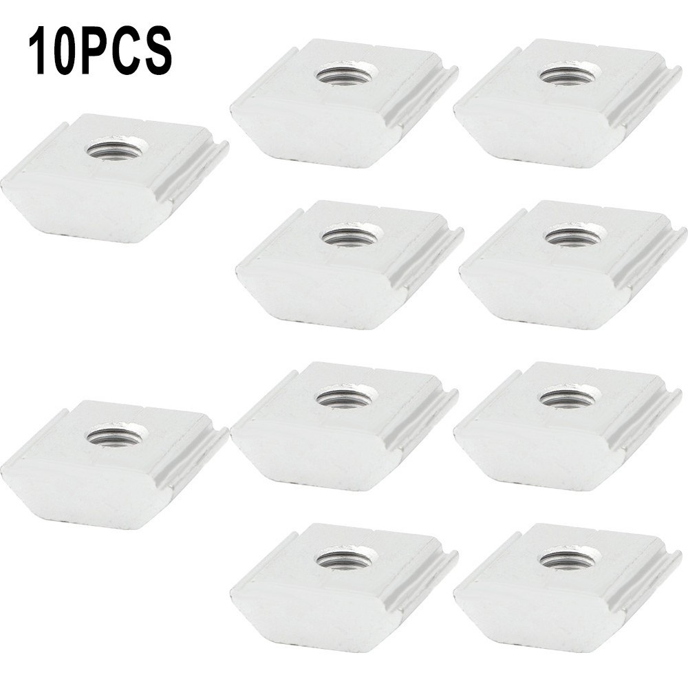 10Pcs Aluminum Solar-Panel Mounting Brackets Clamp For Framed-Panels PV Bracket