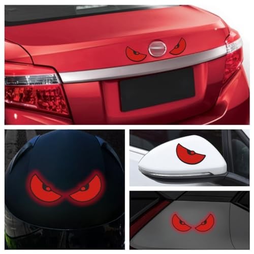 Car Reflective Stickers Decals Suitable red Eye Pattern for car Trunk Rear